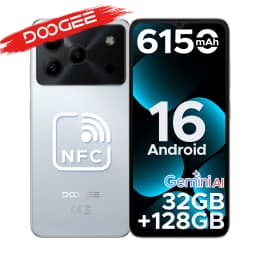 DOOGEE Note56 Pro Android 16 Smartphone Gemini AI 6.56" 6150mAh Battery 32GB RAM(4+28) 128GB ROM Widevine L1 Support Mobilephone