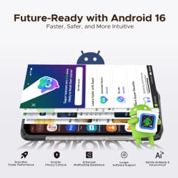 DOOGEE Blade10 Power Rugged Phone 48GB+128GB 6.6” HD+ Display 10300mAh Large Battery 50MP Camera Unisoc T7250 NFC Android 16 Smartphone
