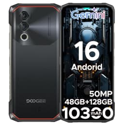 DOOGEE Blade10 Power Rugged Phone 48GB+128GB 6.6” HD+ Display 10300mAh Large Battery 50MP Camera Unisoc T7250 NFC Android 16 Smartphone