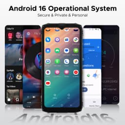 DOOGEE Blade10 Pro Energy Rugged Phone 12GB+128GB 6.56” HD+ Screen 6150mAh Large Battery 50MP AI Camera UNISOC T7250 NFC Android 16 Smartphone