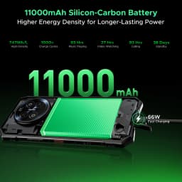 DOOGEE V50 Rugged Phone 52GB+512GB MediaTek Dimensity 8300 200MP Camera 11000mAh 66W Fast Charging 6.78" FHD+ 120Hz Display Android 16 Atmosphere Light Smartphone