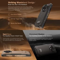Ulefone Armor X16 Pro 5G Rugged Phone 8GB+256GB 120Hz Glare Flashlight 6.56” Android 15 MTK 6300 NFC 10360mAh Battery Smartphon