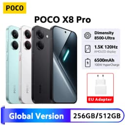 POCO X8 Pro Smartphone Global Version Dimensity 8500-Ultra NFC 6.59'' 1.5K Display 100W HypeCharge 6500mAh 50MP Camera 5G NFC