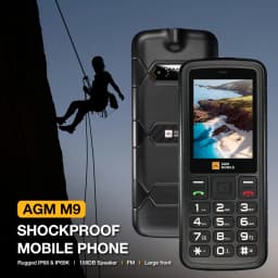AGM M9 Rugged Phone 2G Russian or English keyboard GSM Cellphone2.4inch Screen Dual Sim Large Button Cheap Cellphone For Elderly