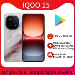 Original IQOO 15 6.85inch AMOLED 144Hz Screen 7000mAh Battery 100W SuperCharge Origin OS6 50MP Main Camera NFC Google Play Store