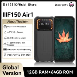 IIIF150 Air1 Rugged Phone Smartphone 5000mAh Battery 6.5" FHD+ Display 20MP Camera NFC IP68 IP69K 11.35MM Ultra-Thin Rugged