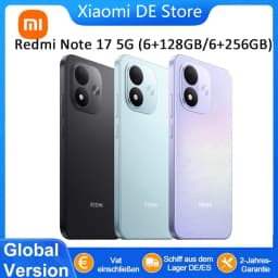 Global Version Redmi Note 17 5g Nfc Smartphone 6.99' Fhd Eye-Care Amoled Display Powerful Snapdragon 4 Gen 4 Ai Face Unlock Mobile Phones