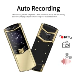 Luxury Slider Business Mobile Phone Metal Body Magice Voice Blacklist Dual Sim Big Button Portable Size Durable Elderly Classic