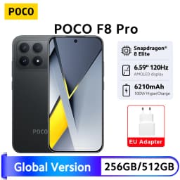 POCO F8 Pro 5G Smartphone Global Version Snapdragon® 8 Elite 6.59" 120Hz AMOLED Display 50MP 6210mAh battery 100W HypeCharge NFC