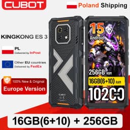 [Shipping From Poland] Cubot KingKong ES 3 Android 15 Rugged Smartphone 10200mAh 16GB(6+10)+256GB 6.745'' 4G Mobile Phone NFC