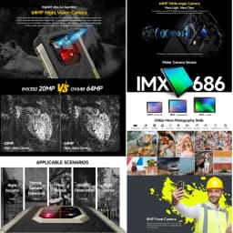 Ulefone Armor 22 Rugged Phone 8GB+128GB / 256GB 6.58'' Android 13 Helio G96 Octa Core 64MP Rear Camera 4G NFC Smartphone