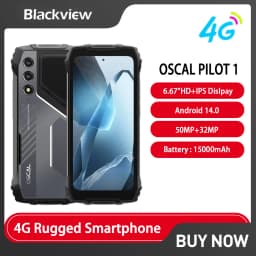 NEW Blackview OSCAL PILOT 1 Rugged Smartphone Android 14 6GB RAM 256GB ROM 15000mAh 50MP Camera Mobile Phone FM Fingerprint NFC