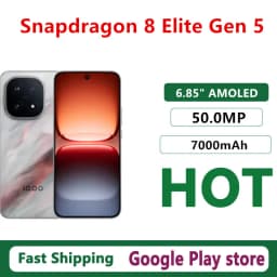 Original Vivo Iqoo 15 Mobile Phone 6.85" AMOLED 50.0MP Camera 7000mAh 100W Charge IP69 Waterproof Snapdragon 8 Elite Gen 5 OTA