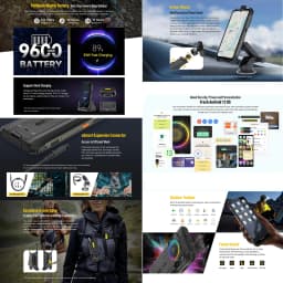 Ulefone Armor 21 Rugged Phone Night Vision 8GB+256GB 6.58 inch Android 13 Helio G99 NFC Google Play 4G Cellphone