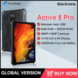 Blackview Active 8 Pro Rugged Tablet PC 10.36" 2.4K Display 8+256GB Android 14 Helio G99 Octa Core Tablets 22000mAh Battery NFC