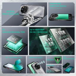 Oukitel WP62 5G Rugged Smartphone 8GB+256GB/12GB+512GB/16GB+512GB 6.6" FHD+ 108MP Camera 11000mAh 33W Dimensity 7025 Android 15
