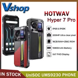 HOTWAV Hyper 7 Pro Rugged Phone 36GB 256GB MediaTek Dimensity 7050 5G 200MP Android 14 6.6 inc FHD+ 10800mAh 33W Cellphone
