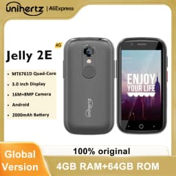 Unihertz Jelly 2E Mini Smartphone 4GB 64GB Android 12 Unlocked Mobile Phone 2000mAh Portable Cellphones