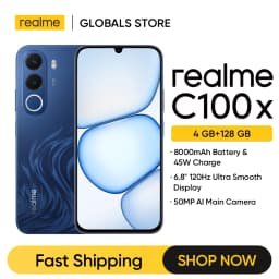 [In Stock] realme C100x Smartphone 8000mAh Battery 45W Charge 6.8" 120Hz LCD Display NFC 50MP Camera IP64