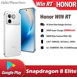 NEW Honor WIN RT 5G Snapdragon8 Elite 185HZ AMOLED 100W SuperFast Charger 10000mAh 50MP Camera NFC OTA MagicOS10 Google WINRT