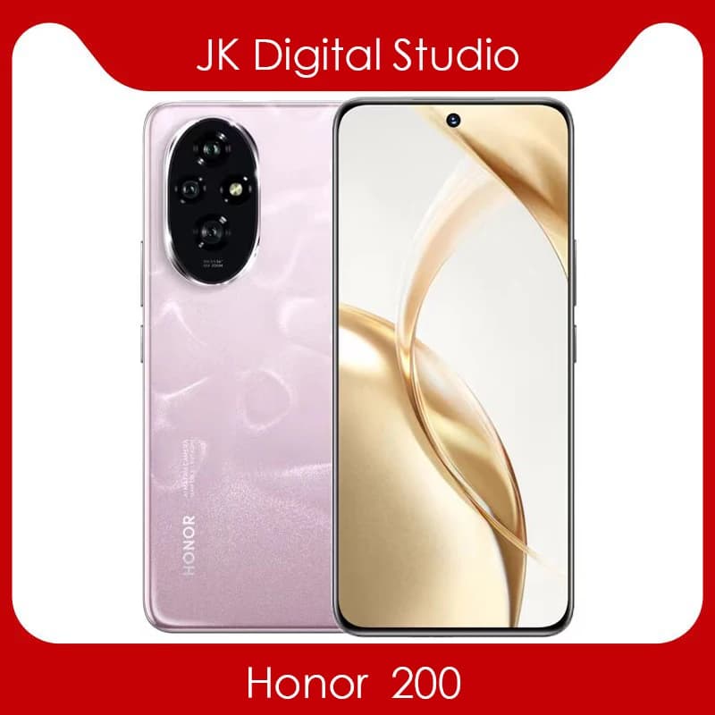 Google Play Honor 200 5G SmartPhone 6.7inch OLED Snapdragon7 Gen3 50MP 5200Mah 100W Super Charge MagicOS 8.0 OTA NFC