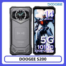 DOOGEE S200 5G Rugged Phone 12GB 256GB 1.32" AMOLED Rear Display Dimensity 7050 100MP Camera 10100mAh NFC Smartphone