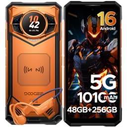 DOOGEE S200 5G Rugged Phone 12GB 256GB 1.32" AMOLED Rear Display Dimensity 7050 100MP Camera 10100mAh NFC Smartphone