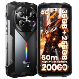 FOSSiBOT F113 Rugged Smartphone Unlocked, 36GB+256GB, 20000mAh 33W, Android, 108MP Cam, Waterproof, NFC, Camping Light