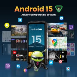 FOSSiBOT F113 Rugged Smartphone Unlocked, 36GB+256GB, 20000mAh 33W, Android, 108MP Cam, Waterproof, NFC, Camping Light