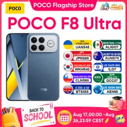 POCO F8 Ultra Global Version Smartphone Snapdragon 8 Elite Gen 5 6.9" Display 6500mAh 100W HyperCharge 50W Wireless NFC