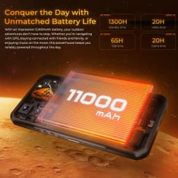 OUKITEL WP66 11000mAh Rugged Smartphone, 36GB+512GB 6.6" FHD+ 1.81" Dual Screen 120Hz, 108MP NFC MTK 5G Mobile Phone, Android 16