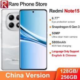 China Version Xiaomi Redmi Note 15 128GB/256GB Snapdragon 6 Gen 3 6.77" 2392×1080 Display 45W 5800mAh Battery 50MP+8MP Camera
