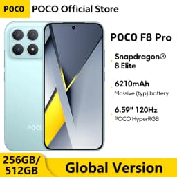 【World Premiere】POCO F8 Pro Global Version Smartphone Snapdragon8 Elite 6.59"120Hz HyperRGB AMOLED Display 6210mAh 100W Change