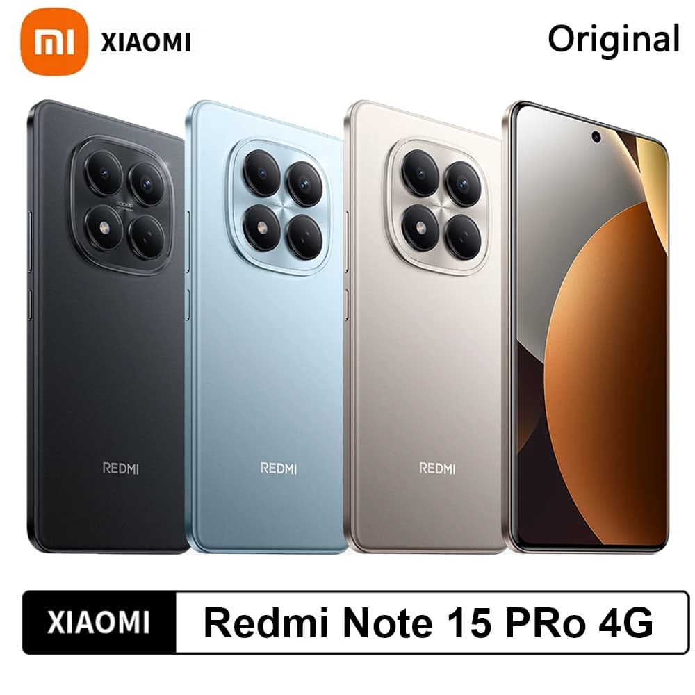 Xiaomi Redmi Note 15 Pro 4G Global Version MediaTek Helio G200-Ultra NFC 6500mAh Monster Battery 6.77" FHD+ AMOLED 200MP OIS Camera Smartphone