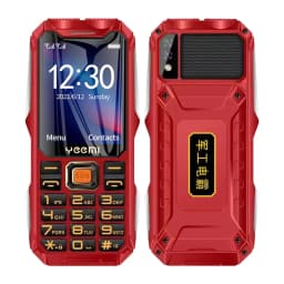 YEEMI Q8 GSM 2G Rugged Phone Big Battery Dual Flashlight 2.6 inches HD Screen Dual SIM Mobile Phone Large Button Cellphone SOS