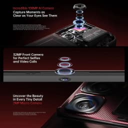 Oukitel WP300 Rugged Phone with Watch 12GB+512GB, 6.8 inch Android 15 camping Light MediaTek Dimensity 7050 NFC 5G Smartphone