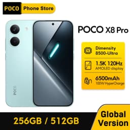 Global Version POCO X8 Pro 5G Smartphone Dimensity 8500-Ultra 6500mAh battery 6.59" 1.5K 120Hz Display 100W HypeCharge NFC