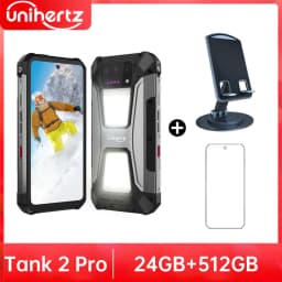 Unihertz Tank 2 PRO 8849 Rugged Phones with Projector 2.4K 23800 mAh 24GB+512GB Android 14 100MP NFC 120W G99 Octa Core Dual SIM