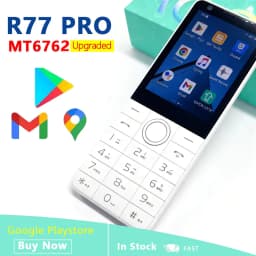 Upgraded DOOV R77 Pro 4G Smart Touch Screen Keypad Mobile Phone MT6762 2.8 Inch 3GB+32GB 2120mAh Smartphone Android 14 Whatsapp