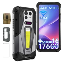 Unihertz 8849 TANK 5 Rugged 5G Smartphone with 2K Projector 9400e CPU 3K AMOLED 17600mAh 18+512GB Support ESIM WiFi 7 Android 16