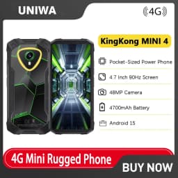 Cubot KingKong MINI 4 Android 15 NFC mini Rugged Smartphone 6GB RAM+128GB ROM 4.7 Inch Mini Phone 4700mAh 48MP Small Cellphone