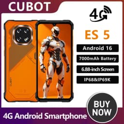 Cubot KingKong ES 5 Android Smartphone 6.88" 120Hz Screen Up to 24GB RAM(12+12GB) 256GB ROM 7000mAh Battery Rugged Phone NFC