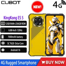 2026 Cubot KingKong ES 5 6.88 Inch 4G Rugged Smartphone Android 16 120Hz IP69K Screen Up To 24GB RAM 256GB ROM 7000mAh Phone NFC