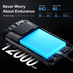 FOSSiBOT F106 Pro Rugged Smartphone15(8 + 7)GB RAM 256GB ROM 12000mAh 6,58 " 48MP Helio G85 Android 14 Phone Double SIM 4G