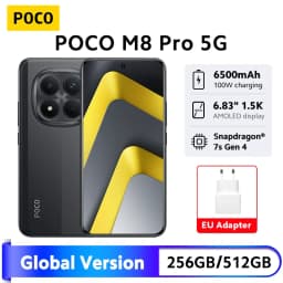 POCO M8 Pro 5G Smartphone Global Version Snapdragon 7s Gen 4 6.83" 1.5K 120Hz display 6500mAh battery 100W Charging NFC