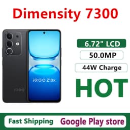 Original Vivo Iqoo Z10X Mobile Phone 6.72" LCD 120HZ 50.0MP Camera 44W Charge 6500mAh Battery Dimensity 7300 Android 15.0 OTA
