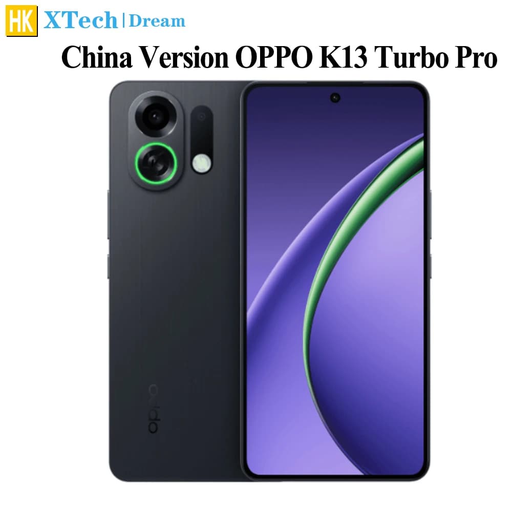 China Version OPPO K13 Turbo Pro Rear Camera, Snapdragon 8s Gen4, 50MP, 7000mAh, 80W SuperVOOC, 6.8 Inch, NFC, OTA Update