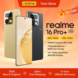realme Smartphone 16 Pro Plus 5G 200MP Luma Color Camera 50MP Telephoto Camera 700omAh Battery 80w Charge Snapdragon 7 Gen 4
