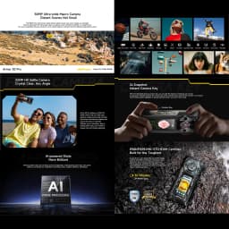 Ulefone Armor 30 Pro Rugged Phone 16GB+512GB Night Vision 6.95'' + 3.4'' Dual Screen Android14 Dimensity 7300X 5G NFC Smartphone