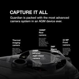 AGM G2 Guardian 5G Rugged Smartphone 500m Thermal Imaging, 10mm Lens, 25FPS, 108MP+32MP Camera, 12GB+256GB, 7000mAh Battery,